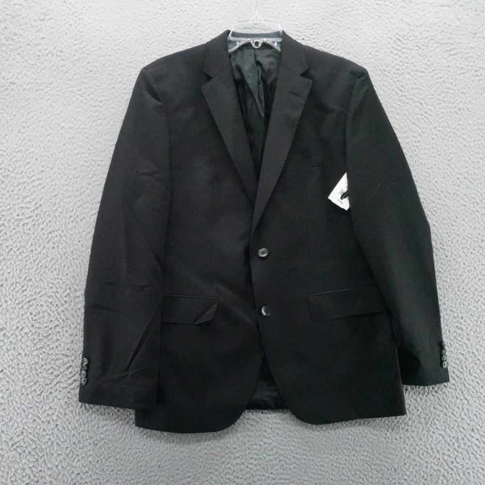 Hugo Boss Mens Black Guabello‎ Super 120s Virgin Wool Blazer Jacket 38R Regular